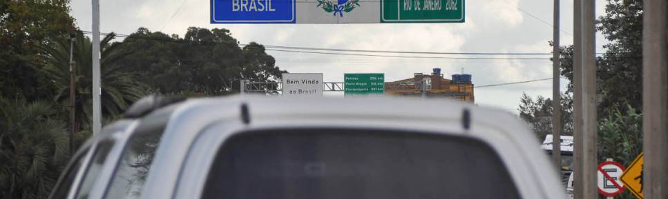 Retornando ao Brasil por Chuí, no Rio Grande do Sul, fronteira com o Uruguai